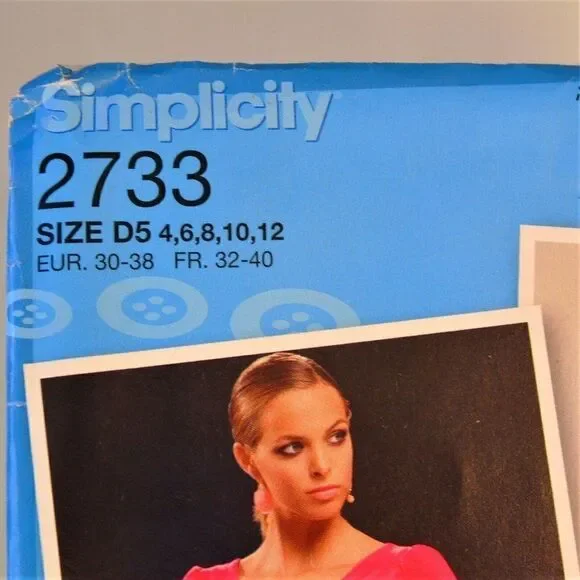Simplicity 2733 Sewing Pattern - Picture 5 of 6